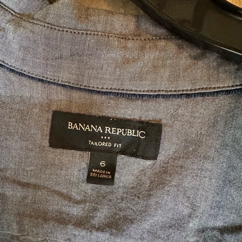 Denim Button Down Top - image 3